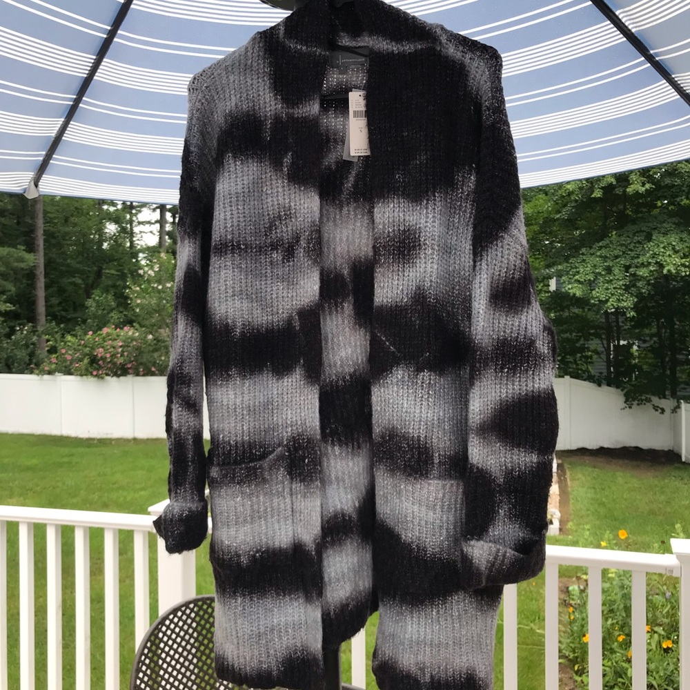 Anthropologie Tie Die Cardigan